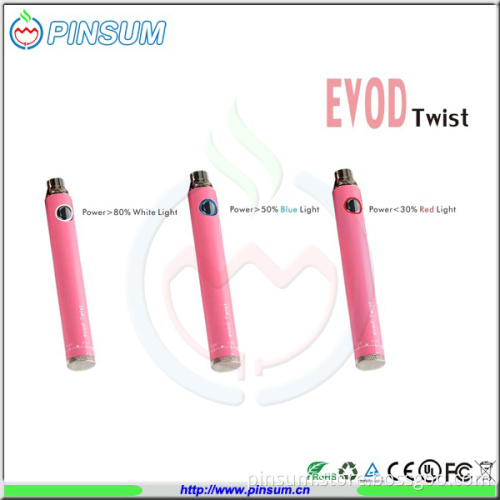 Factory Price E Cigarette 510 Battery, Evod Twist Battery